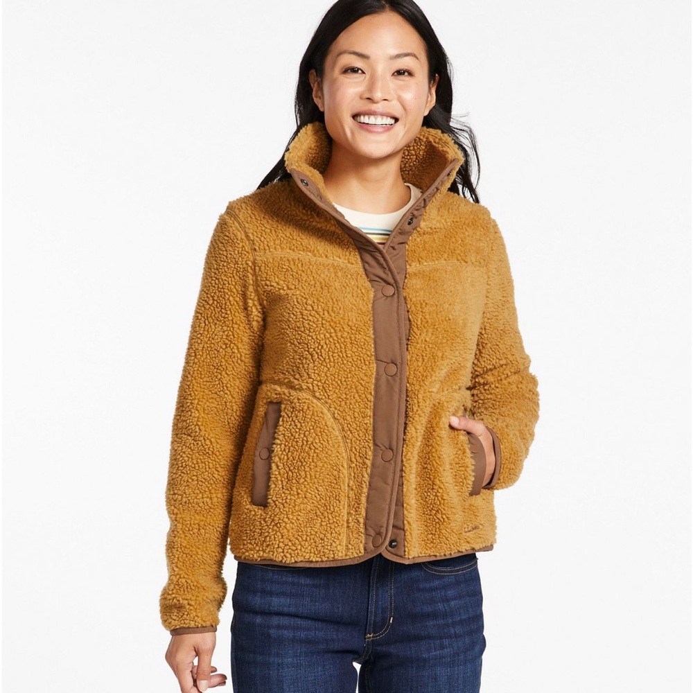 LL Bean Sherpa Fleece Jacket